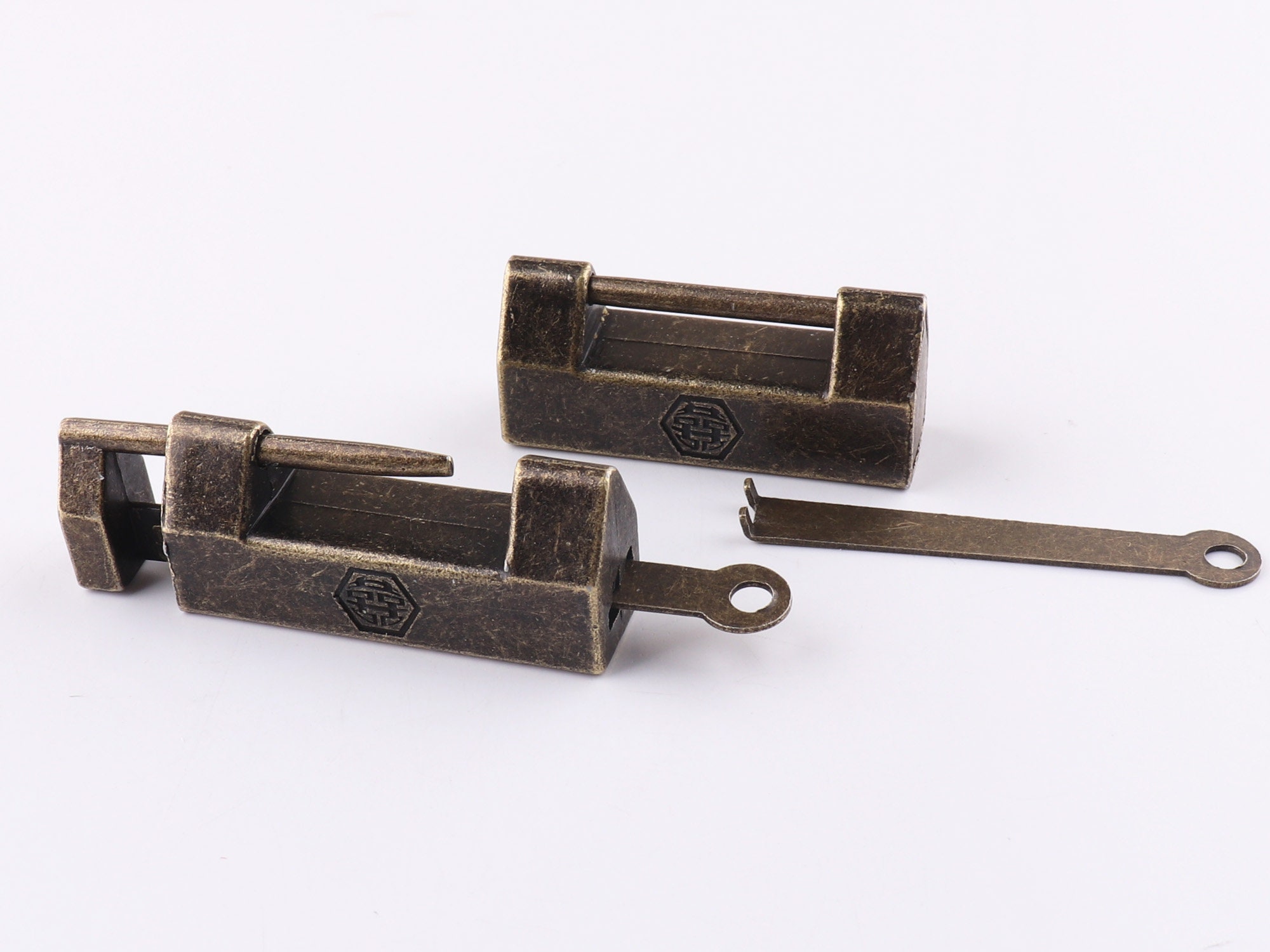 Chinese lock アンティーク 中国の古い鍵 建具金物 DIY for リホーム