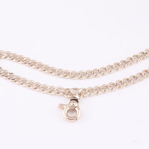 Wrist Strap Chain Purse Chain Handbag Strap Chain with Lobster Clasp Wrist Handle Purse Chain Gold 90cm