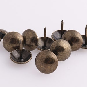 Upholstery Tacks Nails Upholstery Decorative Nails Tack Nail Stud Push Pins Thumb Tacks,Sofa Tacks,Chair Tacks 16*20mm bronze 50pcs