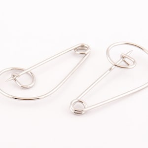 10pcs Beautiful Design Safety Pins 76mm Rainbow Pins, Clothing Shawl Pin  Brooch Pins Large Safety Pin for Label Earring 