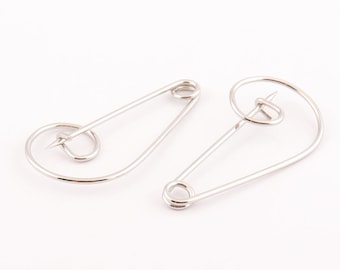 10pcs Pines de seguridad grandes Kilt Pins Pin de seguridad pin broche Pins Bar Pins bulk safety pins hallazgos de joyería