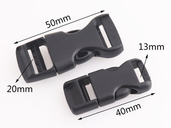 Side Release Buckle Webbing Buckles Plastic Buckle Belt Buckle Plastic Snap  Buckles Dog Collar Buckle 13/20mm Inner 20pcs 