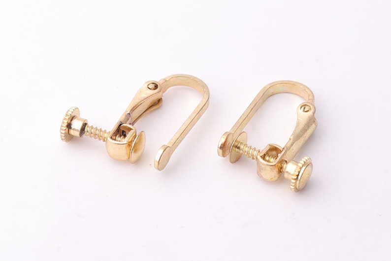 6pairs Gold Screw Clip on Earring Screw Back Clip Earring Clip Etsy
