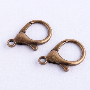 34*24mm Large Lobster Clasp Bronze Lobster Claw Clasps Metal Lobster Clasps Bracelet Clasp Jewelry Making Findings