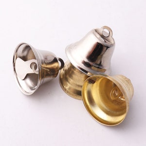 30pcs Jingle Bell Pendants Jingle Bells Charms Christmas bells Pet Bells Charm Beads decorative bells bulk jingle bells jewelry findings