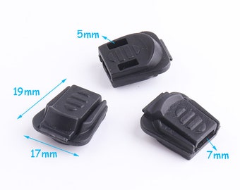 20pcs Plastic Cord End Caps cord ends Paracord Plastic End Paracord Tip Cord Locks Plastic Buckle Parachute Cord Accessories