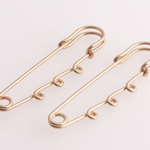 Safety Pins Brooches Kilt Pins with Loops Safety Brooch Metal Safety Pins Bar Pins Brooch Pin For jewelry Making 65mm 20pcs