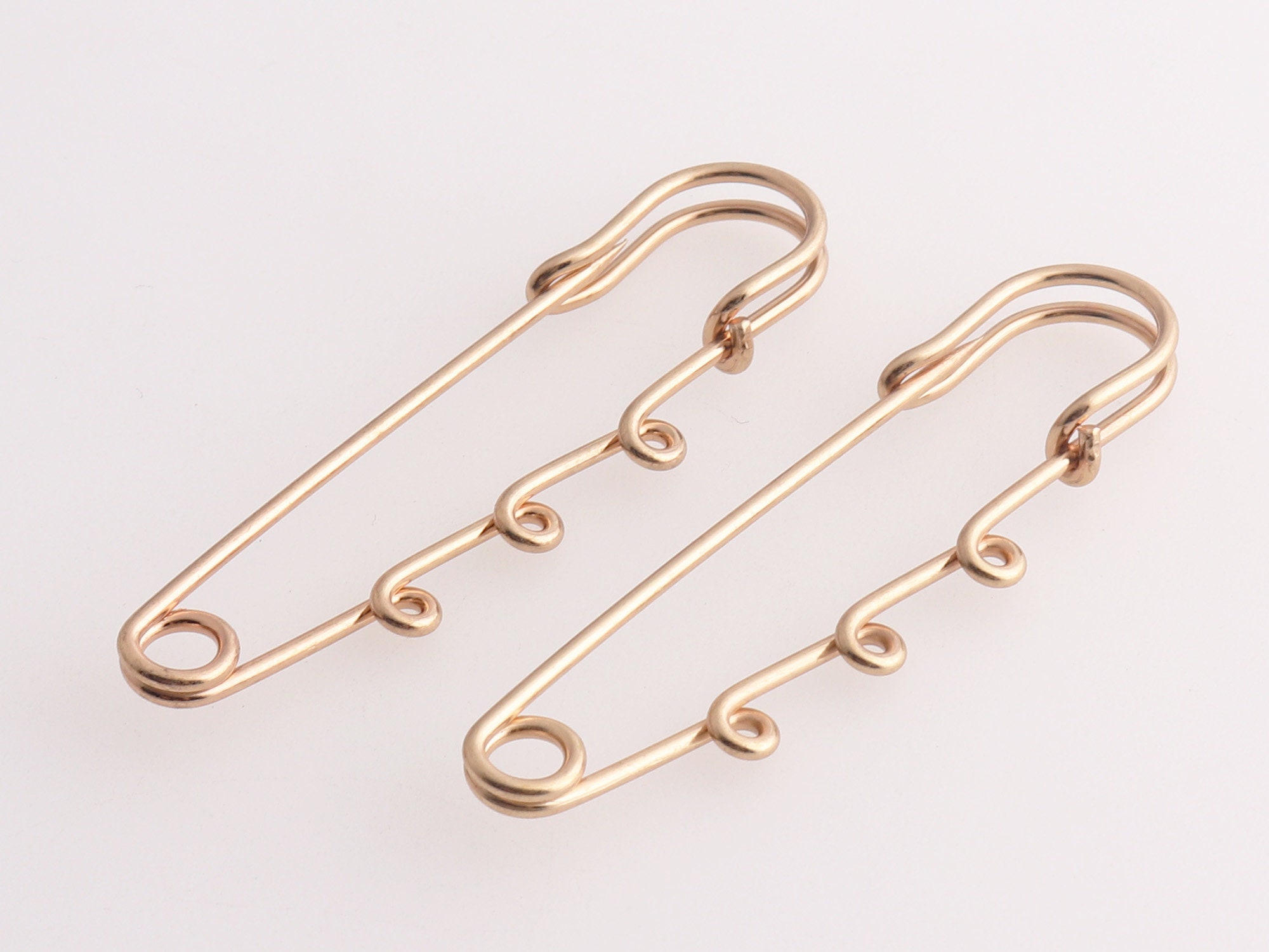 Safety Pins Brooches Kilt Pins With Loops Safety Brooch Metal Etsy