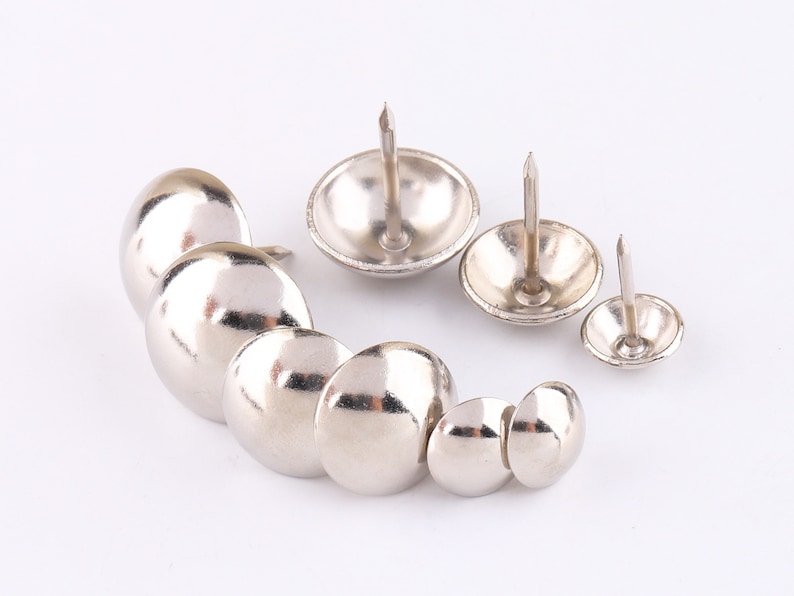 50pcs Silver Upholstery Tacks Push Pins Decorative Nails Etsy