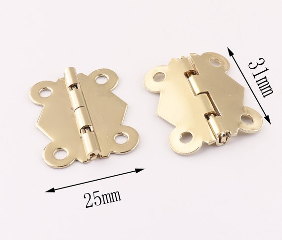 Butterfly Hinges Gold Small Hinges Parliament Hinges Jewelry Box Hinges  Decorative Hinges 2531mm 16pcs 