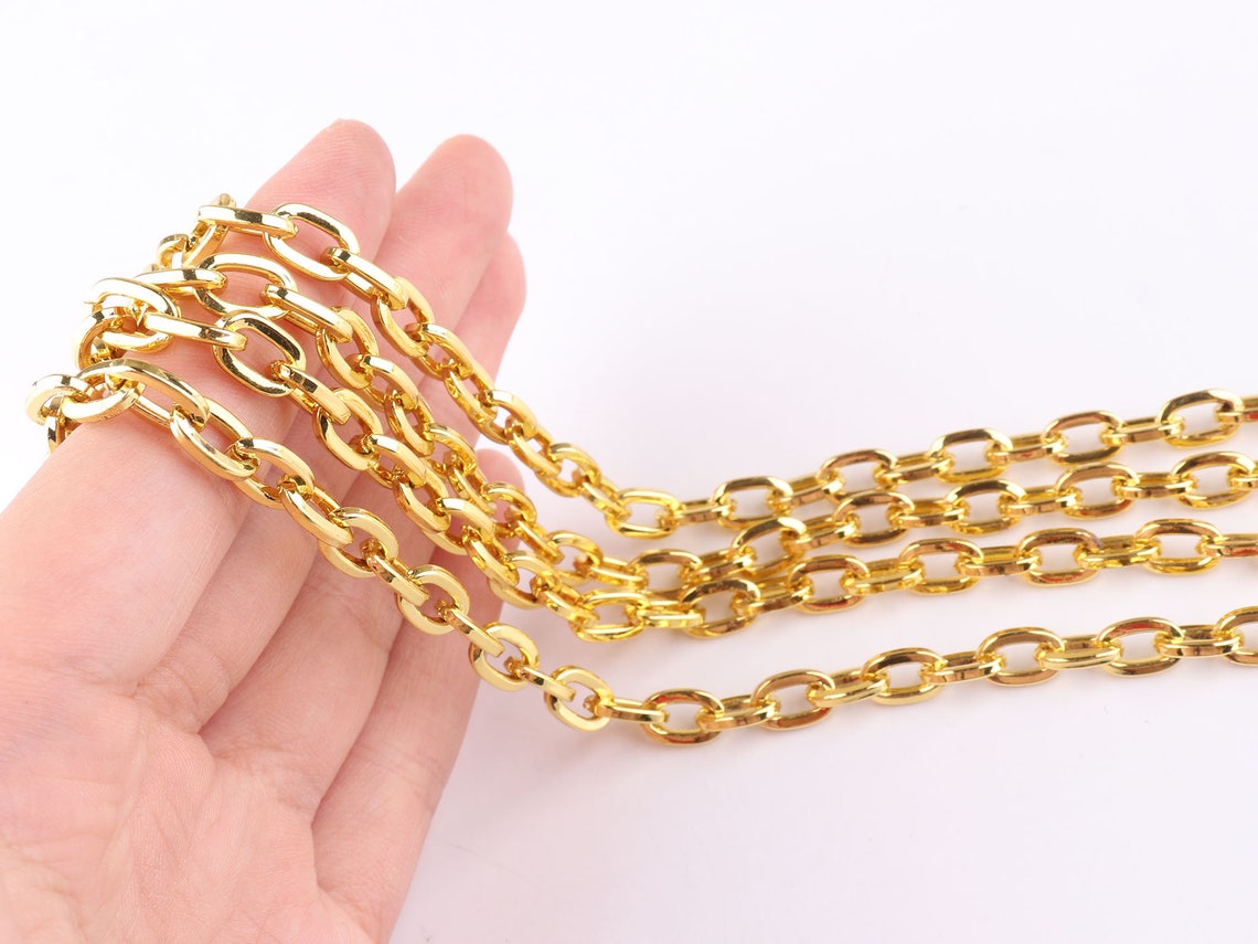 Gold Chain Bag Cable Chain Purse Shoulder Chain Bag Strap Etsy