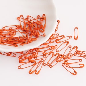 Épingles de sécurité Hang Tag Pins Petites épingles Quilting Kilt Pins Charmant Pins Trouver Orange 19mm 500pcs