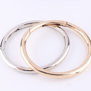 Großer Feder Tor Ring O Ring Runde Schütze Ring Federring Verschluss Schieber Karabinerhaken 72mm 4Stk