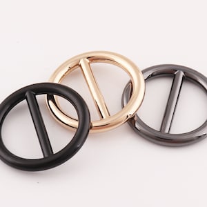 Silver buckle Buckle Strap Buckles  Belt Buckle Adjuster buckle Round Metal Slide Buckle adjuster slide buckle for bags fingdings 6pcs