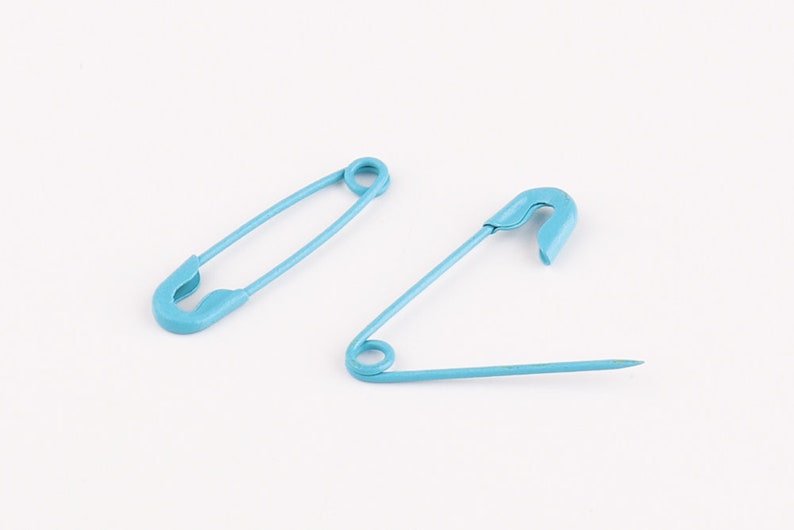 100pcs/500pcs 19mm Safety Pins Blue Safety Pin Small Pins Etsy
