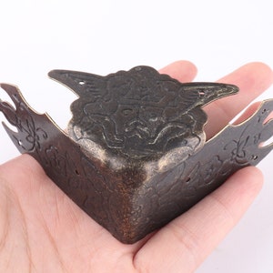 Corner Protectors Metal Corners Decorative Corners Wooden Box/Table Corner Bracket Bronze 56mm 8pcs