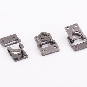 20set Metal Hook and Eye clasp 10mm wide Gunmetal Hook and Eyes Fasteners