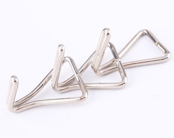 Metal Hooks Pack Hooks Coat Hook Triangle Coat Hooks Clothes hook Add Casually Silver 10pcs