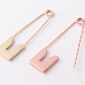 Rose gold Brooch Pins Gold Larger Safety Pins Kilt Pins Big Pins Safety Pins Findings charm pin