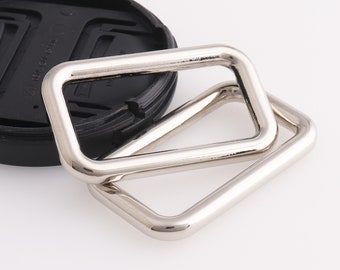 Rectangular Ring Buckles Purse Ring Strap Rectangle Ring Connector Rings Purse Hardware 40mm(inner) 8pcs