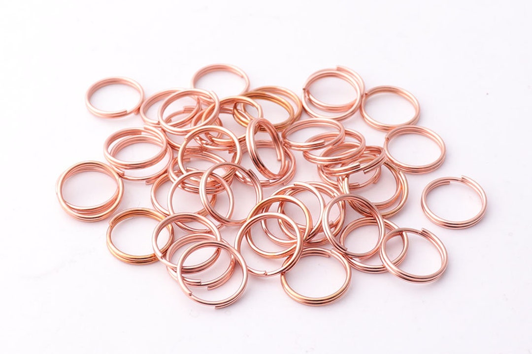 200pcs Rose Gold Jump Rings 8mm/10mm Double Loops Bulk Jump Etsy