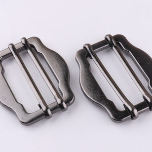 Belt Buckle Double Pin Sliding Belt Buckle Strap Buckle Adjuster 30mm buckle Pin buckle For Purse bag strap buckle slide 6pcs/12pcs image 1