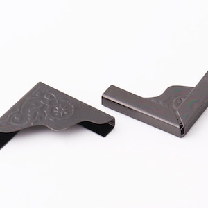 Gunmetal Corner protector Metal Corners protectors Bookbinding corners box corners photo frame corner Decorative Corner Bracket