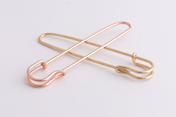 Rose Gold Safety Pins Large Pins Brooches Pins Kilt Pins -  Israel