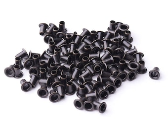 200pcs 4mm Eyelets Grommets Small Eyelets Round Eyelets tiny Eyelets Brass Grommets Eyelets Rapid Rivets