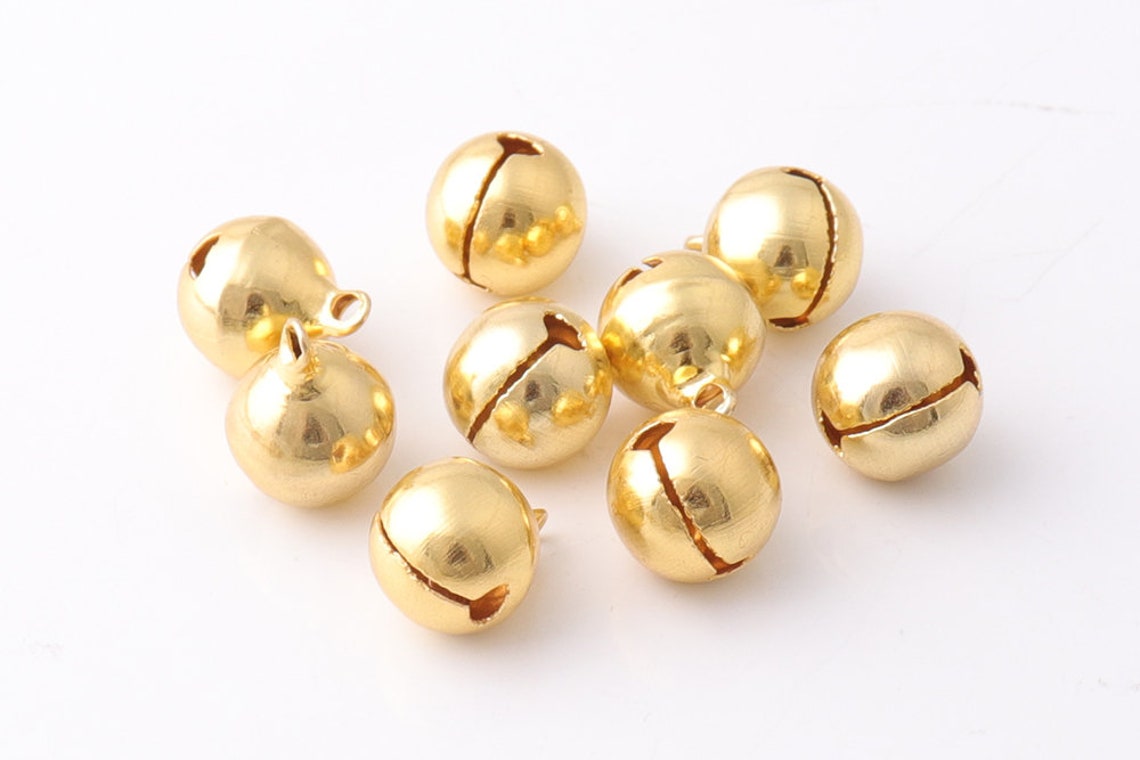 12mm Oro Jingle Bells Natale campane campane suoni di fascino Etsy Italia
