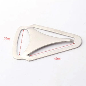 10pcs Triangle Back Slide Adjuster Strap Adjuster Triangle buckle triangle adjuster Suspender Clips