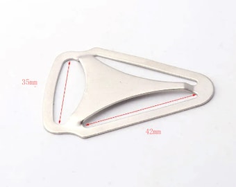 10pcs Triangle Back Slide Adjuster Strap Adjuster Triangle buckle triangle adjuster Suspender Clips