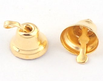 Mini Bulk jingle bells Jingle Bells Charms Christmas bells Jingle Bell Pendants Charm Beads decorative bells jewelry findings-50/200/500pcs