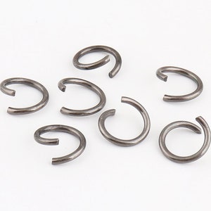 50pcs Gunmetal Split ring 16*2mm Open Jump Rings Split jump rings Round Jump Rings Jumprings Connector Jewelry Making Supplies
