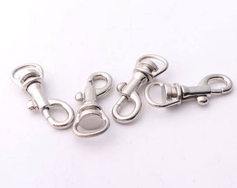 6pcs 3/8"(9mm) borsa chiusura ganci cinghia gancio moschettone di chiusura girevole girevole gancio Trigger scatta moschettone per cordino borsa cinghie