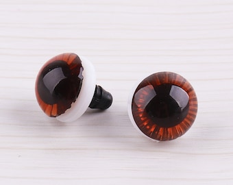 10pcs Safety Eyes 15mm Amigurumi Animals Eyes Toy Safety Eyes Plastic Eyes Round safety eye craft eyes Doll Eyes With Washers