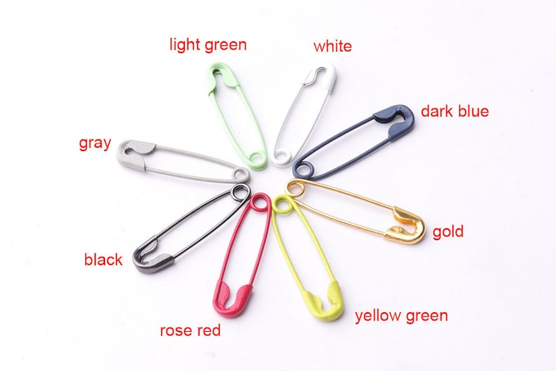 100pcs Colorful Safety Pins 19mm5mm Safety Pin Brooch Small Etsy