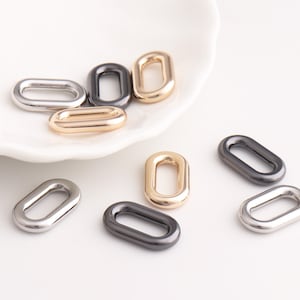 Oval Jump Rings Purse Ring Oval Closed Rings O Rings Buckles Oval Loops Connector Rings for Purse/Cloth Hardware 13mm 20pcs