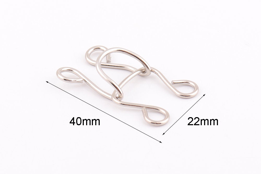 20set Large Hook and Eye clasp 22mm wide Hook and Eyes Etsy