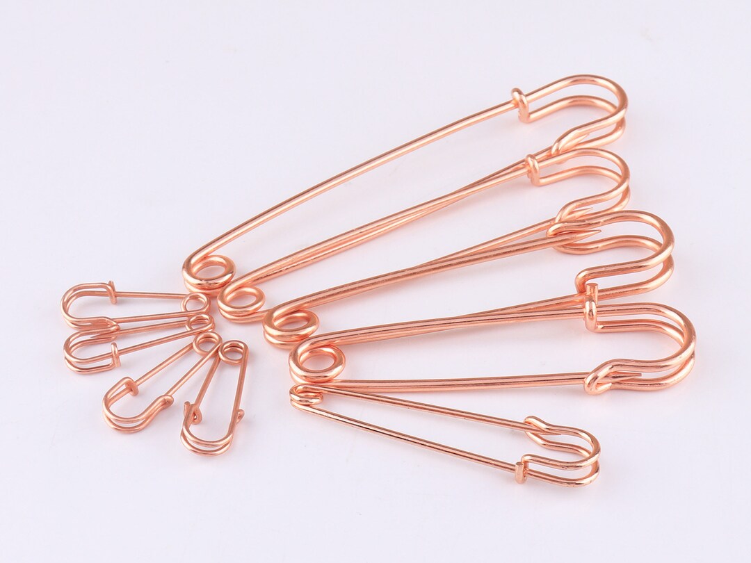 Rose Gold Safety Pins Large Pins Brooches Pins Kilt Pins Etsy
