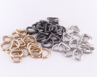 D-rings Strap D Rings Tiny D-Ring Findings for Bag Belt Strap Sewing Supplies Bag Hardware 3/8"inch(9mm) 100pcs