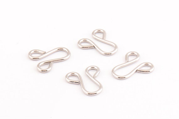 30set Large Hook and Eye Clasp 13mm Wide Hook and Eyes Fasteners for  Dresses Shirts and Bras 