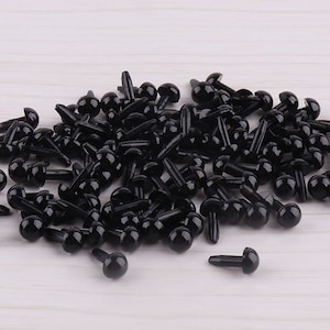 20pcs Black amigurumi eyes 4mm Toy Safety Eyes Round Safety Eye Plastic Eyes toy eyes Doll Eyes Teddy Bear eyes Animal Eyes