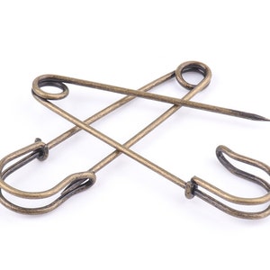 Safety Pins Brooches Big Safety Pins Safety Knitting Stitch Holder