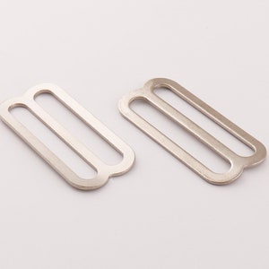 6pcs Slide Buckle suspender strap Metal Adjustable Webbing Slider Sliding Bar Buckle for bag, purse, satchel, shoulder bag
