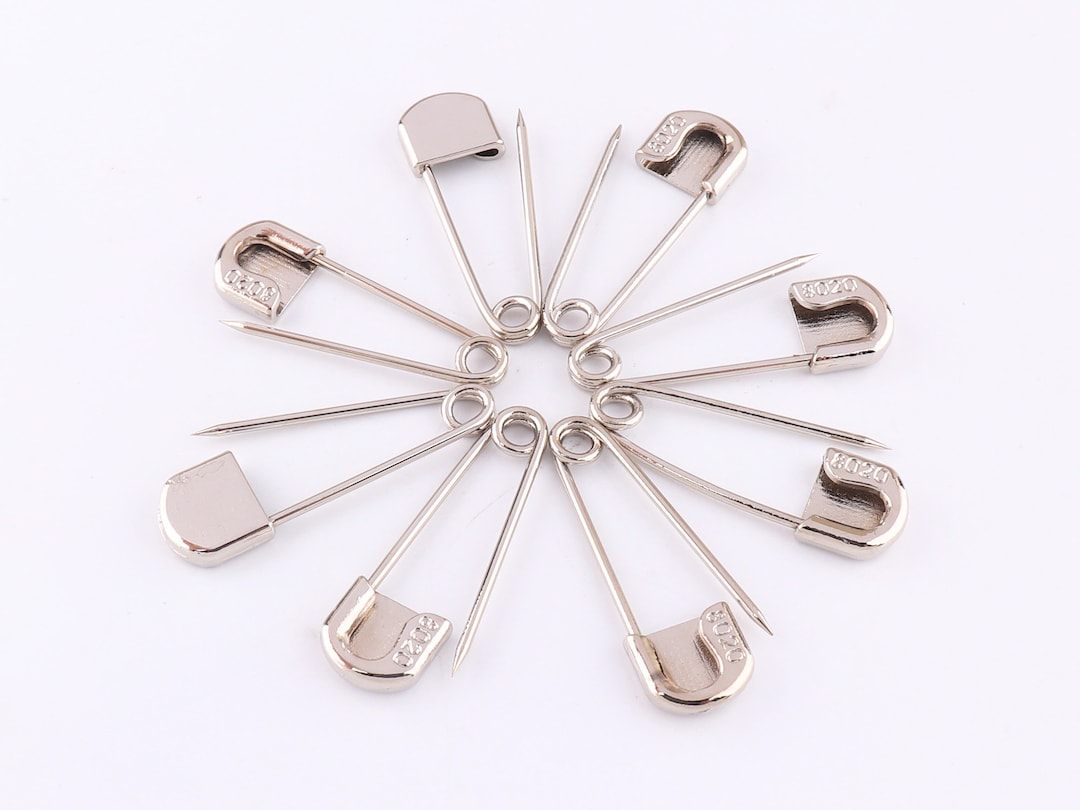 Silver Safety Pin Stitch Marker Kilt Pin Craft Brooches Bar Etsy