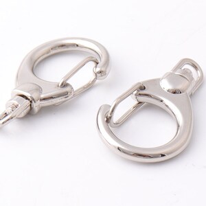 Swivel Clasp 33mm*24mm purse push gate hook Trigger Snap Hook Swivel Hooks Purse clasp strap clasp for keyring Keychains high quality