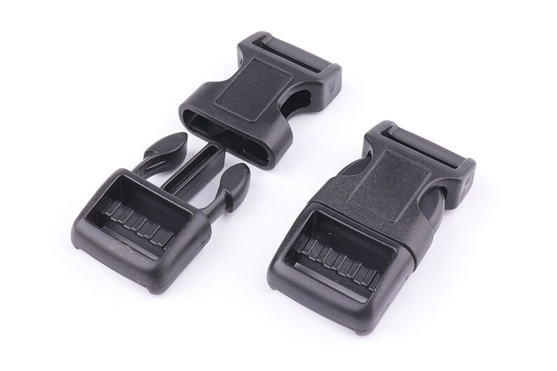19mm black side release buckle Plastic buckle belt buckle Plastic snap buckles Dog Collar Strap Webbing Release buckle 34