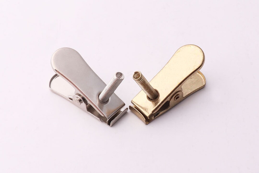 10pcs Spring Clips Metal Spring Clips Gold Clips With Spring Silver