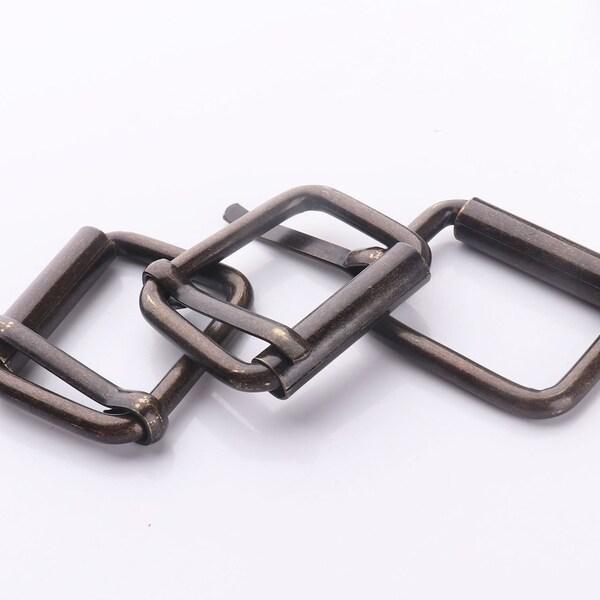 Roller Buckle Strap Heel Bar Buckle Adjusted Pin Buckle Belt Buckle Purse Buckle 1 inch (25mm) 10pcs